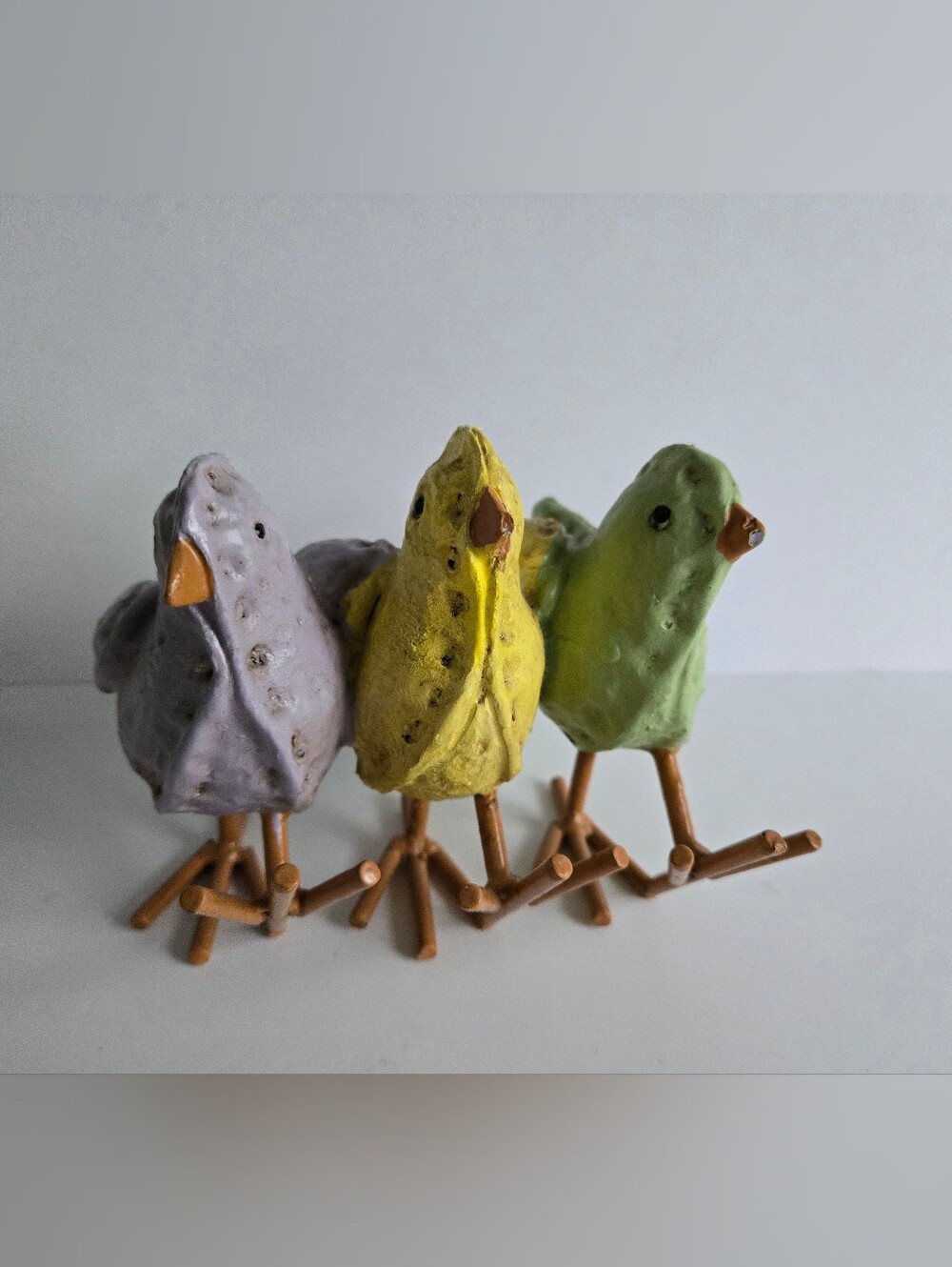 Bird Sitting Figure Figurine